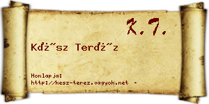 Kész Teréz névjegykártya