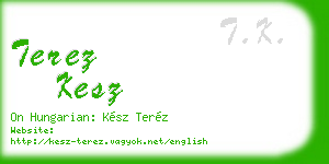 terez kesz business card